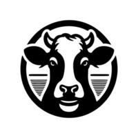 Kuh Logo Design Inspiration. Stier und Büffel Kuh Tier Logo Design vektor