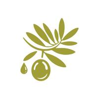 Olive Öl Logo Design Inspiration.Olive Öl Logo Design Vorlage vektor