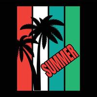 Sommer-T-Shirt-Design vektor