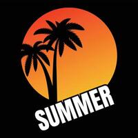 Sommer-T-Shirt-Design vektor