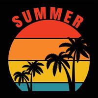 Sommer-T-Shirt-Design vektor