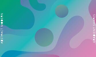 färgrik lutning abstrakt vätska former bakgrund blå grön rosa design i eps 10 vektor