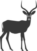 Silhouette Impala Tier voll Körper schwarz Farbe nur vektor