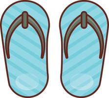 Flip-Flop-Farbliniensymbole vektor