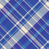 Muster Plaid Textur von prüfen nahtlos mit ein Tartan Hintergrund Textil- Stoff. vektor