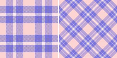 nahtlos Stoff Textur von Muster Hintergrund prüfen mit ein Tartan Textil- Plaid. vektor