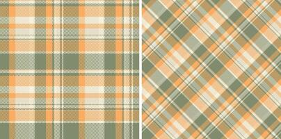 Stoff Textil- nahtlos von Textur Tartan mit ein Muster Hintergrund Plaid überprüfen. vektor