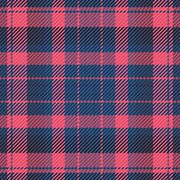 prüfen Tartan von Plaid Textur Stoff mit ein nahtlos Hintergrund Muster Textil. vektor