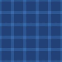 Nej människor tartan textur, kasta tyg textil- bakgrund. fodrad pläd sömlös mönster kolla upp i blå Färg. vektor