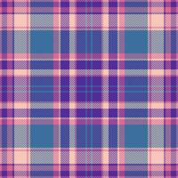 Stoff Muster von nahtlos Plaid Tartan mit ein prüfen Textil- Textur Hintergrund. vektor