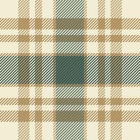 Chinesisch Neu Jahr prüfen Textil, Speisekarte Tartan Plaid Hintergrund. neutral Stoff nahtlos Textur Muster im Licht und Bernstein Farben. vektor