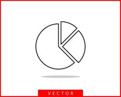 Kuchen Diagramm Symbol. Kreis Diagramm . Diagramme Grafiken Logo Vorlage. vektor