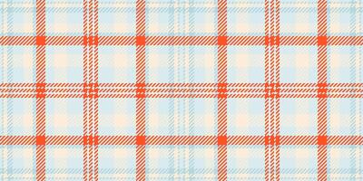 groß nahtlos Tartan Textur, Teenager Stoff Muster. Frühling Textil- prüfen Plaid Hintergrund im Licht und Papaya Peitsche Farben. vektor