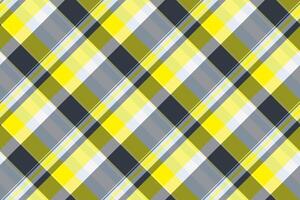 Rahmen Hintergrund überprüfen, Sammlung Textil- Tartan Plaid. Vorlage Stoff Muster Textur nahtlos im Gelb und Pastell- Farben. vektor