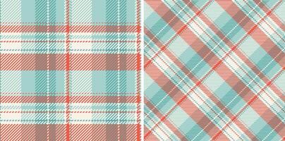 Tartan Hintergrund von Muster Textil- Plaid mit ein Textur nahtlos prüfen Stoff. vektor