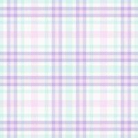 Hintergrund Textur prüfen von Tartan Muster nahtlos mit ein Stoff Plaid Textil- . vektor