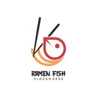 Ramen Logo Design Element Symbol mit kreativ modern Konzept vektor