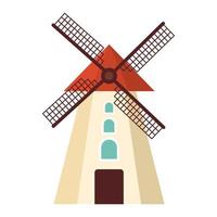 Windmühle-Symbol. Vektor-Illustration. vektor