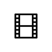Filmstreifen-Icon-Design-Vektorsymbolrahmen, Kino, Film, Unterhaltung für Multimedia vektor