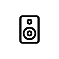 högtalare box ikon design vektor symbol woofer, högtalare, ljud, musik för multimedia