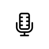 Mikrofon Icon Design Vektor Symbol Podcast, Stimme, Mikrofon, Karaoke, Singen für Multimedia