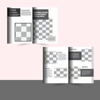 Produkt Katalog Design aussehen Buch Linie Blatt. vektor