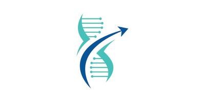 Logo Design Genetik und Start, Reise, reisen, Labor, Experiment. Logo Design Symbol, , Symbol, kreativ, Idee. vektor