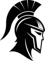 spartanisch Helm Silhouette Illustration perfekt zum Logos, Marke, drucken, Netz, Fan-Shop und bekleidung Designs vektor