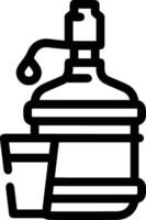 Flasche trinken Symbol Symbol Bild. Illustration von das trinken Wasser Flasche Glas Design Bild vektor