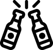 Flasche trinken Symbol Symbol Bild. Illustration von das trinken Wasser Flasche Glas Design Bild vektor