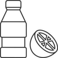 Flasche trinken Symbol Symbol Bild. Illustration von das trinken Wasser Flasche Glas Design Bild vektor