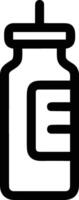 Flasche trinken Symbol Symbol Bild. Illustration von das trinken Wasser Flasche Glas Design Bild vektor