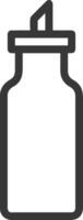 Flasche trinken Symbol Symbol Bild. Illustration von das trinken Wasser Flasche Glas Design Bild vektor