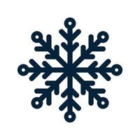 snöflinga siluett. jul och vinter traditionell symbol för logotyp, webb, tryck, klistermärke, emblem, hälsnings- och inbjudningskortdesign och dekoration