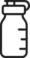 Flasche trinken Symbol Symbol Bild. Illustration von das trinken Wasser Flasche Glas Design Bild vektor