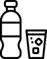 Flasche trinken Symbol Symbol Bild. Illustration von das trinken Wasser Flasche Glas Design Bild vektor