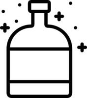 Flasche trinken Symbol Symbol Bild. Illustration von das trinken Wasser Flasche Glas Design Bild vektor