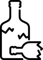 Flasche trinken Symbol Symbol Bild. Illustration von das trinken Wasser Flasche Glas Design Bild vektor