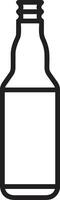 Flasche trinken Symbol Symbol Bild. Illustration von das trinken Wasser Flasche Glas Design Bild vektor