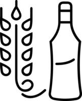 Flasche trinken Symbol Symbol Bild. Illustration von das trinken Wasser Flasche Glas Design Bild vektor