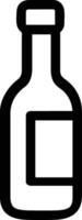 Flasche trinken Symbol Symbol Bild. Illustration von das trinken Wasser Flasche Glas Design Bild vektor