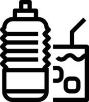 Flasche trinken Symbol Symbol Bild. Illustration von das trinken Wasser Flasche Glas Design Bild vektor