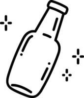 Flasche trinken Symbol Symbol Bild. Illustration von das trinken Wasser Flasche Glas Design Bild vektor