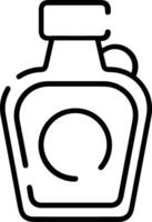 Flasche trinken Symbol Symbol Bild. Illustration von das trinken Wasser Flasche Glas Design Bild vektor