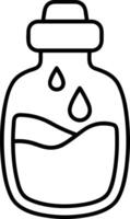 Flasche trinken Symbol Symbol Bild. Illustration von das trinken Wasser Flasche Glas Design Bild vektor