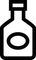 Flasche trinken Symbol Symbol Bild. Illustration von das trinken Wasser Flasche Glas Design Bild vektor