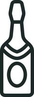 Flasche trinken Symbol Symbol Bild. Illustration von das trinken Wasser Flasche Glas Design Bild vektor