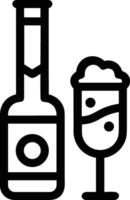 Flasche trinken Symbol Symbol Bild. Illustration von das trinken Wasser Flasche Glas Design Bild vektor