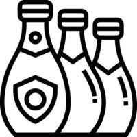 Flasche trinken Symbol Symbol Bild. Illustration von das trinken Wasser Flasche Glas Design Bild vektor