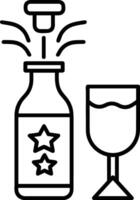 Flasche trinken Symbol Symbol Bild. Illustration von das trinken Wasser Flasche Glas Design Bild vektor